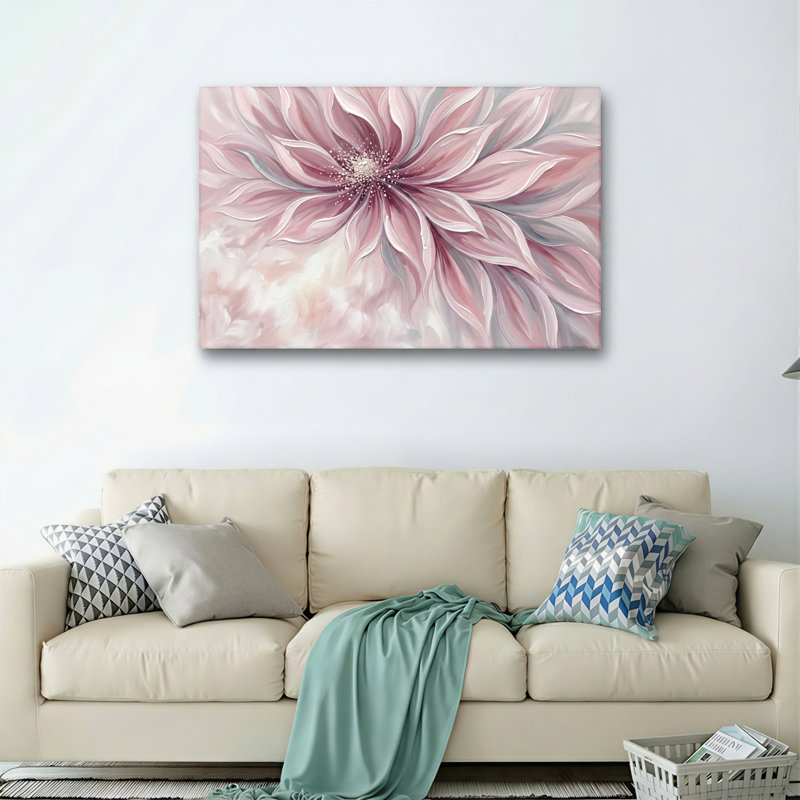 Ensemble de 1 toile murale à motif floral, 16"H x 24"W, Wrapped Canvas