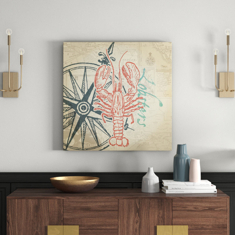 Fresh Lobster 2 - Wrapped Canvas Print, 81cm H x 81cm W x 3.81cm D