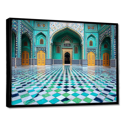 Reproduction d'art sur toile, «Soufi Shrine Lahore Pakistan Mosque I»