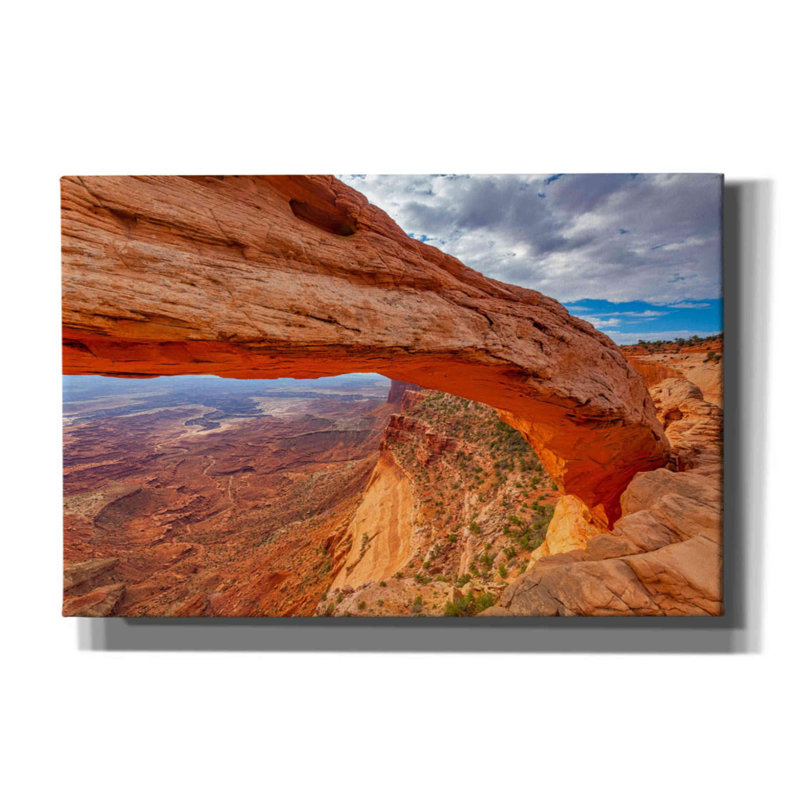 Mesa's Drop Canyonlands National Park par Ansel Adams - photographie sur toile tendue, H 12 po x l 18 po x P 0,75 po