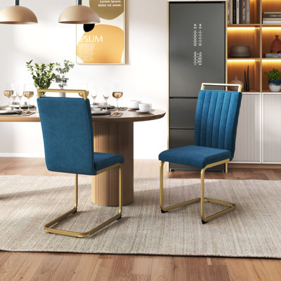 Modern Velvet Dining Chairs Set of 2