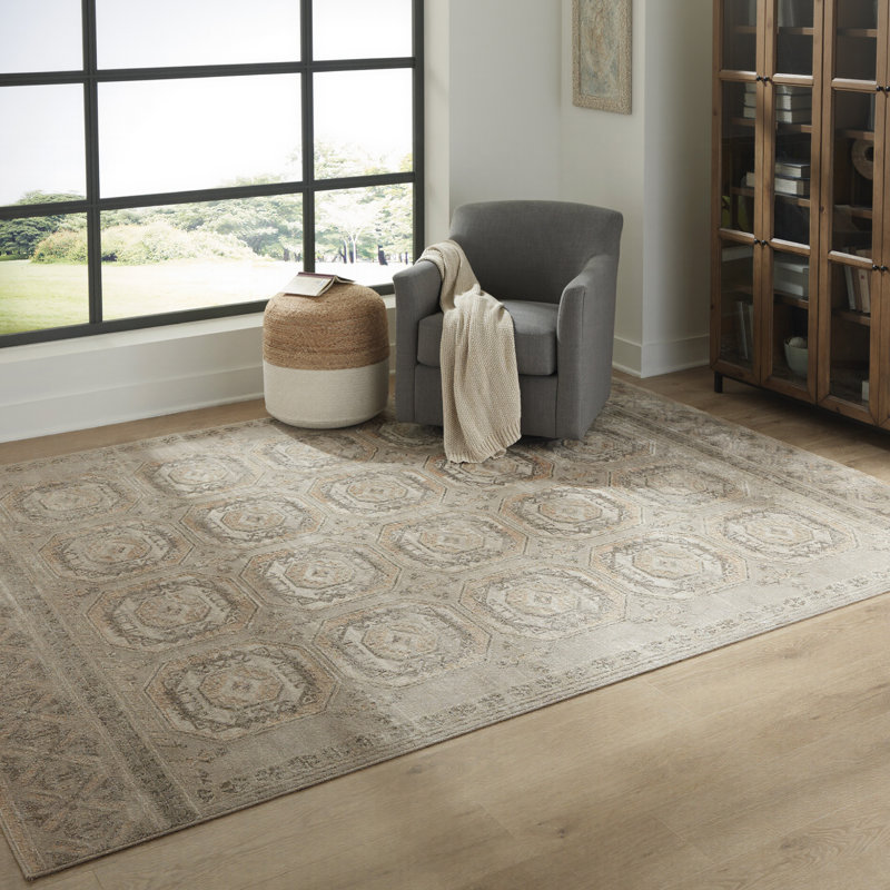 Bachby 7'10" X 10' Area Rug, Rectangle 7'10" x 10'