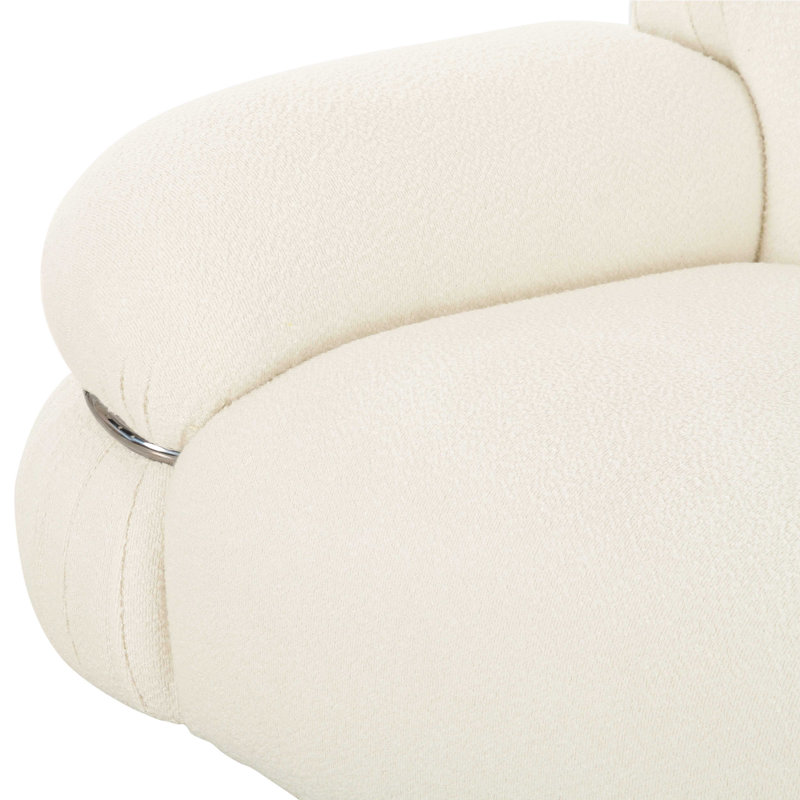 Tov Furniture Leyla Cream Boucle Sofa