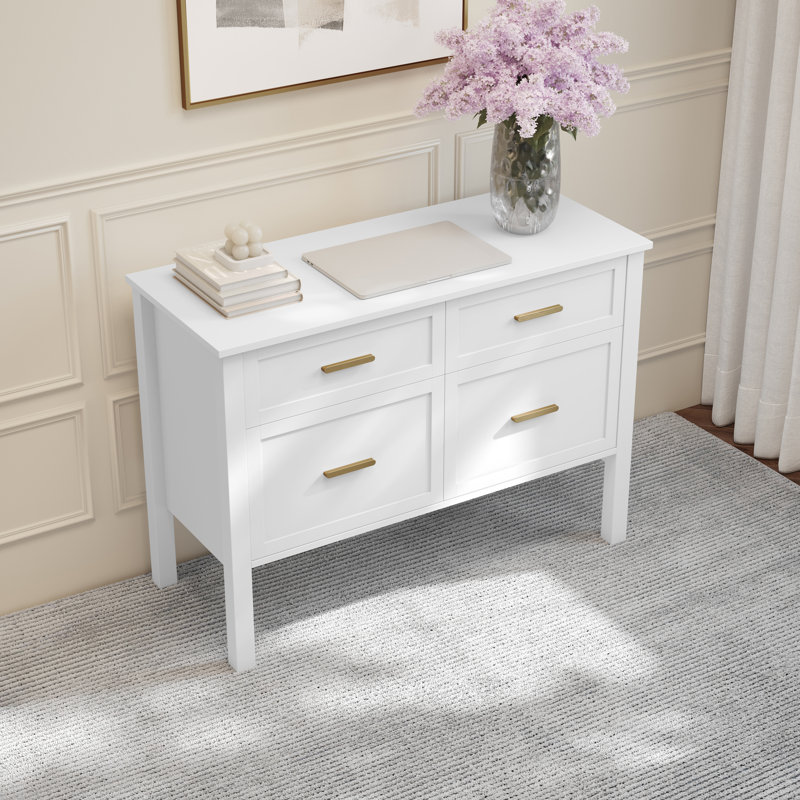 Martha Stewart Hutton Shaker Style Home Office Lateral File Cabinet