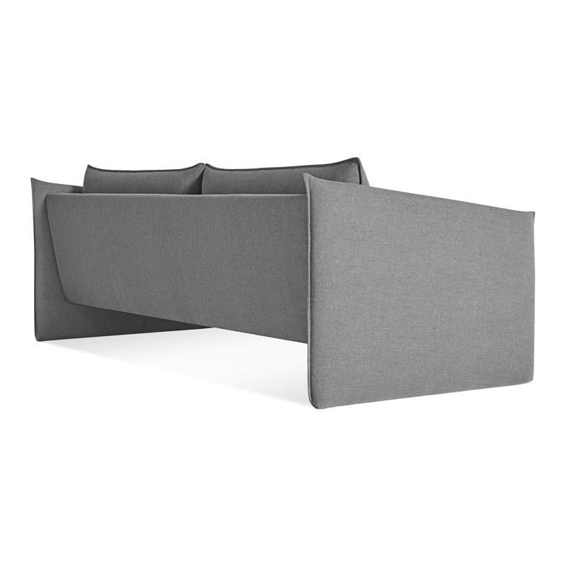 Canapé Softmore, H 34 po x l 96 po x P 40 po, Polyester gris bleu Kvadrat
