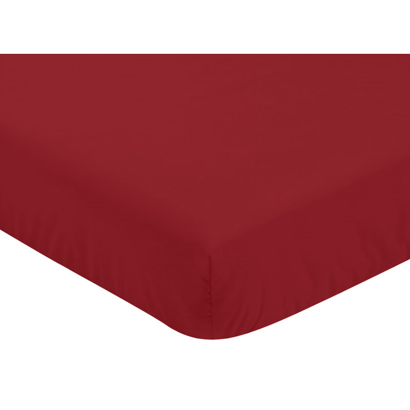 Drap-housse pour lit de bébé Mod Dinosaur, Red