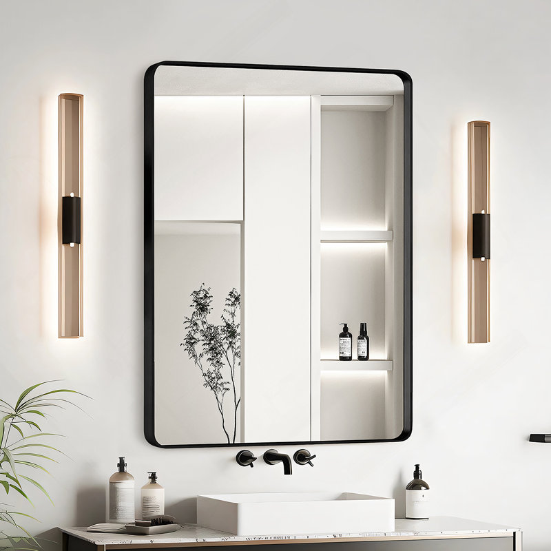 Miroir de salle de bain 20X30, Noir, 30 po x 20 po