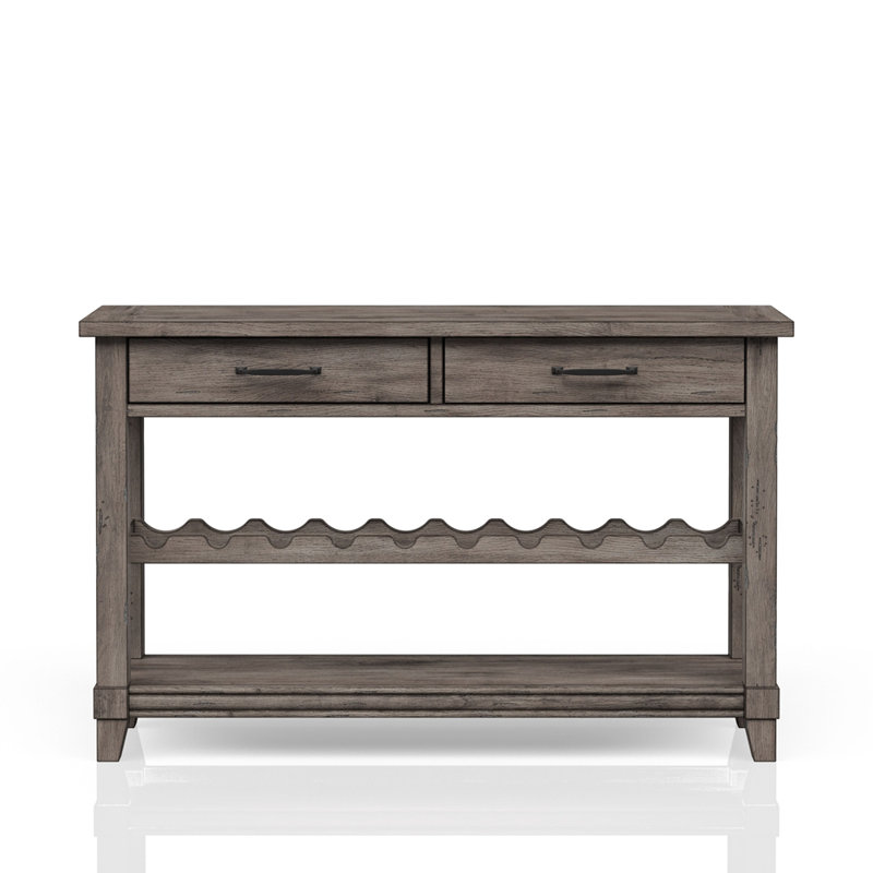 Console avec rangement pour bouteilles de vin et tiroirs de rangement