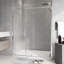 Porte de douche coulissante à cadre pivotant en chrome de 56 à 60 po x H 71 po-118698709