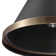 1-Light Matte Brass Pendant Lighting with Matte Black Shade