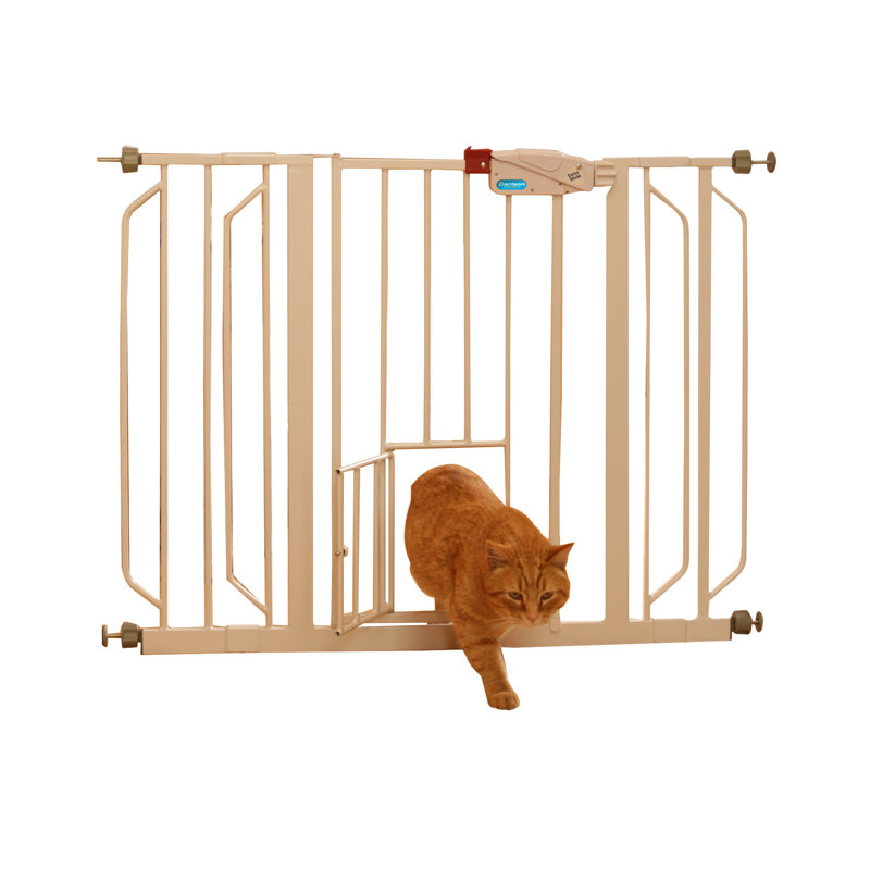 Portail pour animaux de compagnie à fixation par pression