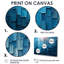 «Drip Paint of Blue Cubic Matrix I», art mural peinture au goutte à goutte-1905865707-1905865701-1905865501