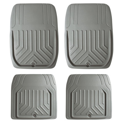 Leanid Faux Leather Deep Tray Floor Mats