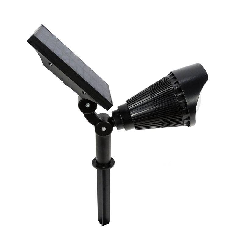 Projecteur solaire rotatif, double fonction avec DEL multicolore, 6 po 