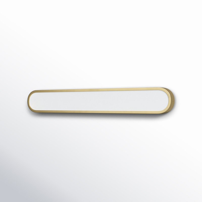 Single Dimmable LED Bath Bar, Gold/White