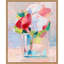 Fleurs abstraites dans un vase II par Ethan Harper - reproduction sur toile flottante-471150744