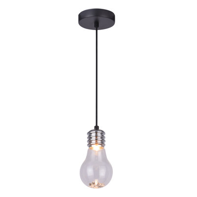 Magdalen 1 - Light Silver Bulb Pendant