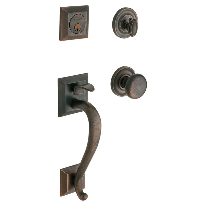 Madison Sectional Trim with 5015 Classic Knob, Large, Distressed Oil Rubbed Bronze