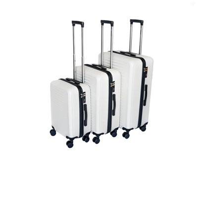 Luggage 3 Piece Sets, Hard Shell Lightweight Carry On Suitcase With Spinner Wheels Travel Set For Men Women (20/24/28)