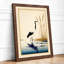Heron in Reeds Japandi - Framed Print-1116880719-1116880716