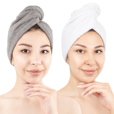 100% Cotton Hair Towels, Hair Turban Towel Wrap Long Curly Hairs