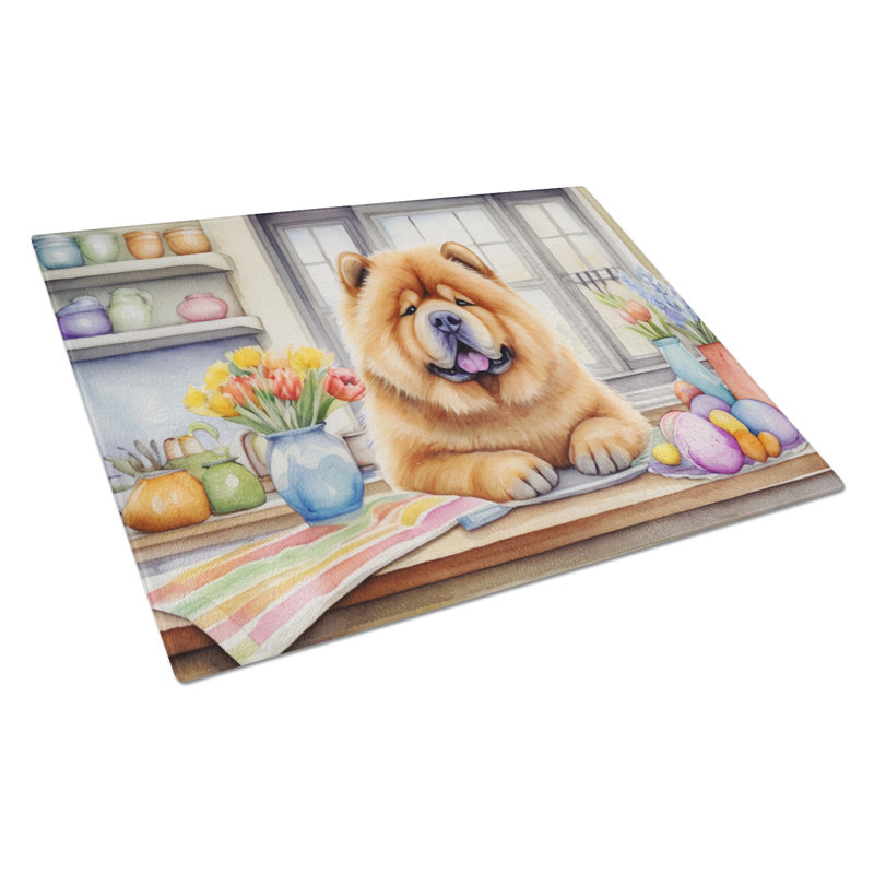 Planche à découper en verre Decorating Chow Chow