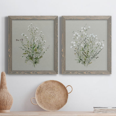 " Bouquet Of Grace I " 2 - Pieces Painting Print