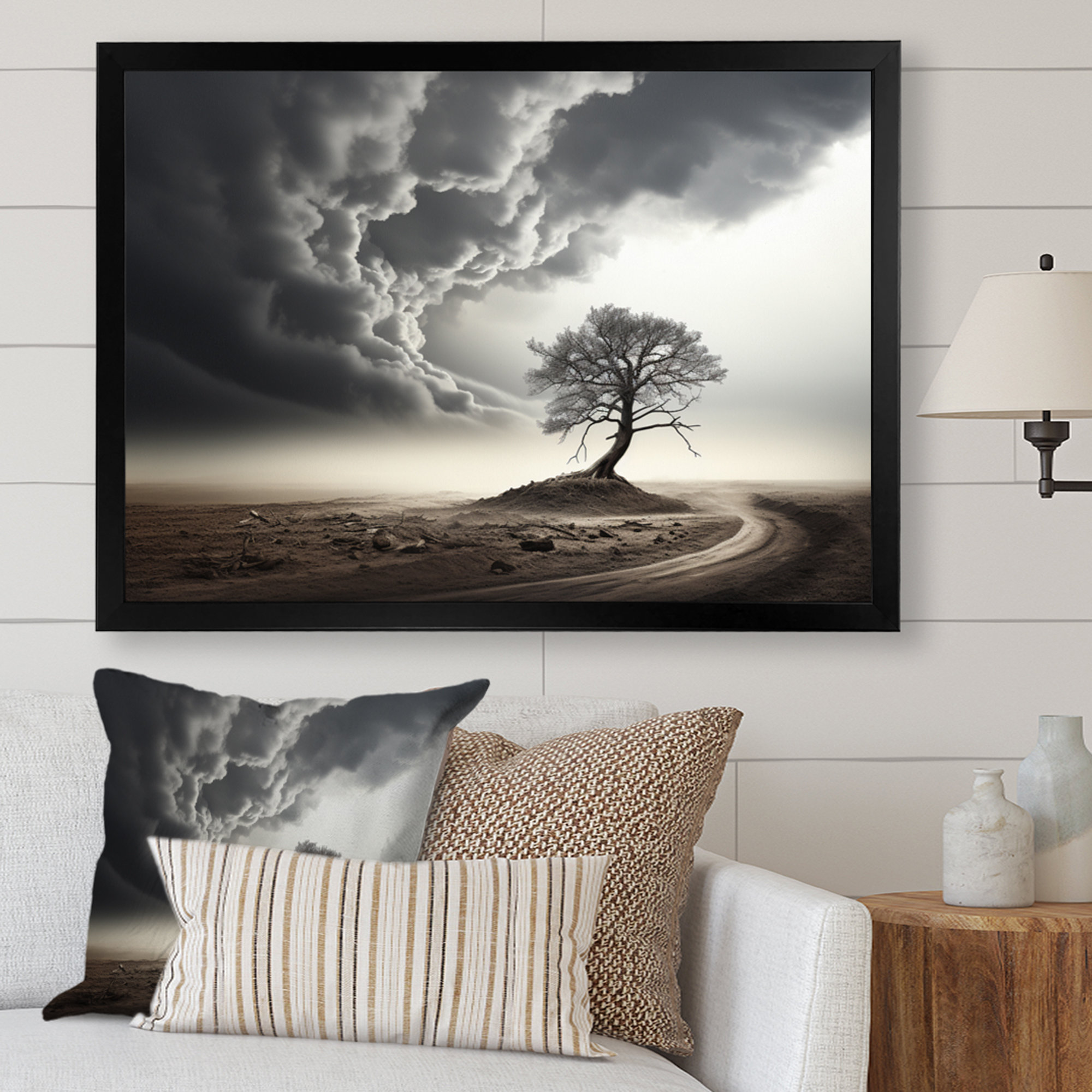 Latitude Run® Storm Tornado Impression On Canvas Print Wayfair