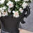 Elegant Black Magnesium Oxide Planter Urn, Ideal For All Plants, 18.75 In H X 10.94 W 15.5 D, , Drainage Included, No Assembly Required At Urn Plant Container, 18.75" 10.94" 15.5" Weather & Water ,-1745710040