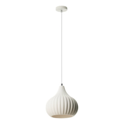 Rosalie 1 - Light Gypsum Teardrop Pendant