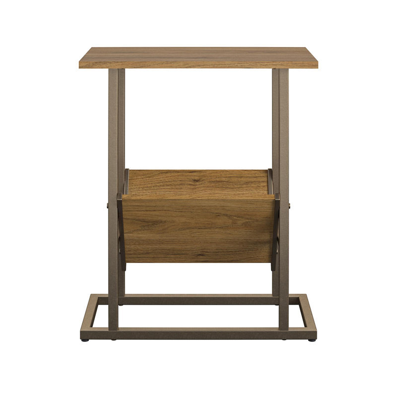 Karlia Frame End Table, Walnut