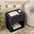 Modern Minimalist Style Large Capacity Nightstand With Hidden Drawer(set Of 2)-1219939691