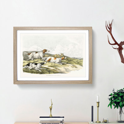 The Running Hounds by Henry Alken - Picture Frame Painting Print