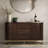 Modern Solid Wood Sideboard with Push-Open Doors, Live Edge Drawer Fronts, and Spacious Storage-1991176387