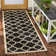 Arneshia Geometric Black/Beige Area Indoor/Outdoor Area Rug