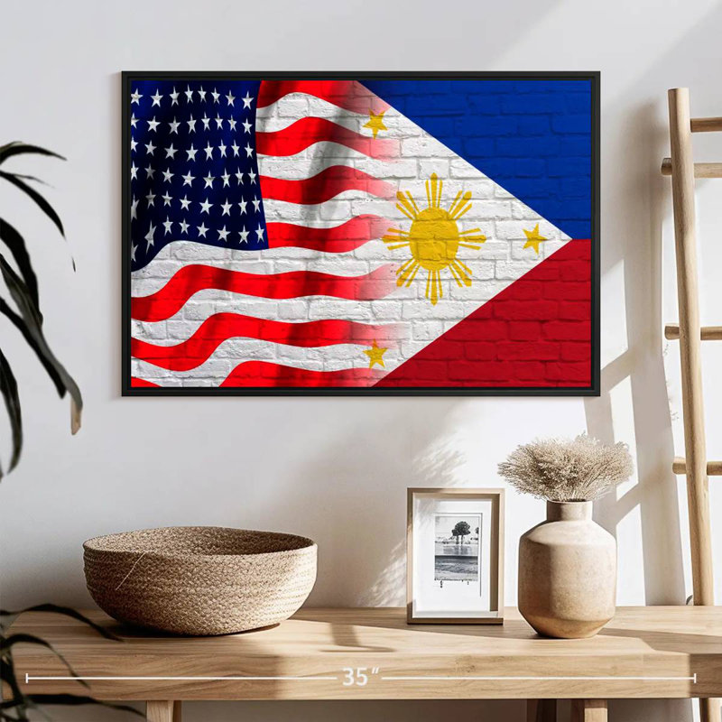 Drapeau de Borges aux États-Unis et aux Philippines, H 17 po x l 25 po