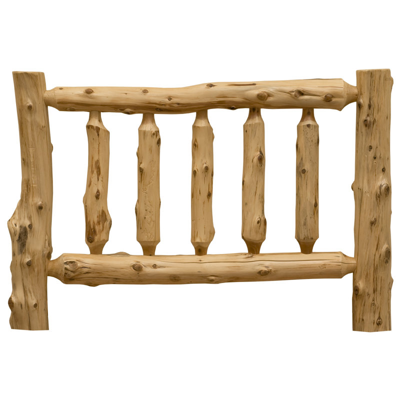 Fireside Lodge Cedar Log Traditional Headboard - Single - Natural, Twin, Regular