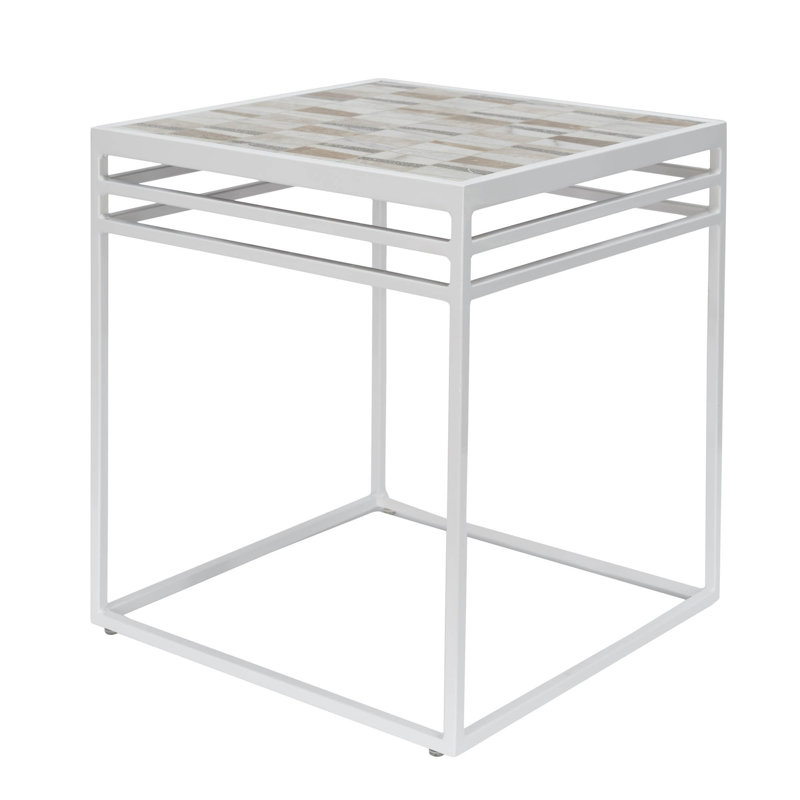 Whitlatch Square Metal Outdoor Side Table , 16.75'' in. W 16.75'' in. D
