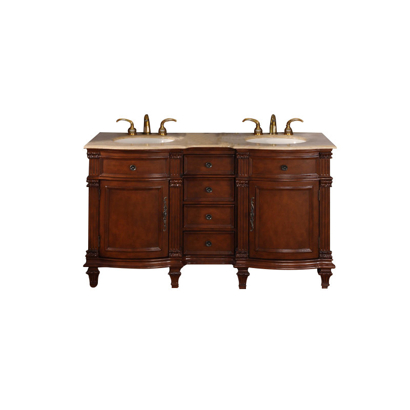 Ensemble de meuble-lavabo double 60 po Hartell