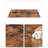 Interlocking Shoe Rack, Rectangular Storage Organiser, 10 Slot Modular DIY Storage Shelf Unit, 40 X 30 X 17 Cm For Each Slot, Plastic Wardrobe With Doors, Rustic Brown