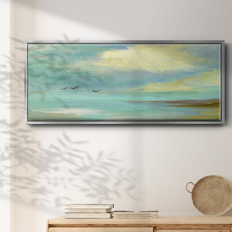 Drifting- Framed Canvas, 12" H x 30" W