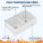 33"L x 20"W Reversible Farmhouse / Apron Double Bowl Ceramic Kitchen Sink