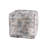 Savir Multi Transitional Abstract Hand-Woven Cotton Square Ottoman Pouf