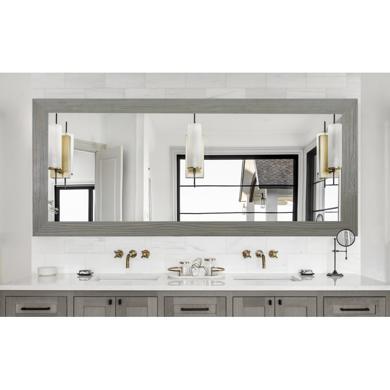Balmuth Solid Wood Flat Mirror, 39.25" x 61.75"
