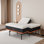 Base de lit réglable pour grand lit divisé avec matelas en mousse à mémoire de forme moyenne de 14 po, ports USB et de type C, massage, télécommande sans fil, orange coucher de soleil E3000