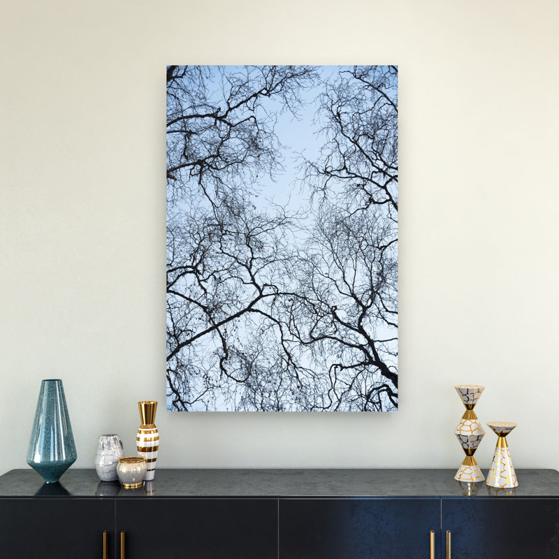 «Abstract Tree Abstract Contemporary Forest Landscape», reproduction d'art murale, 36" H x 24" W