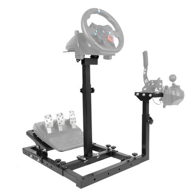 Anman Racing Flight Simulator Cockpit fit Thrustmaster Logitech G29 X52 X56, Not Include Steering wheel & Wheels & Pedals and Shifter Handbrake