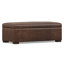 Banc repose-pieds avec rangement caché contemporain en cuir végétalien l 48 po Gabbie-1148291394