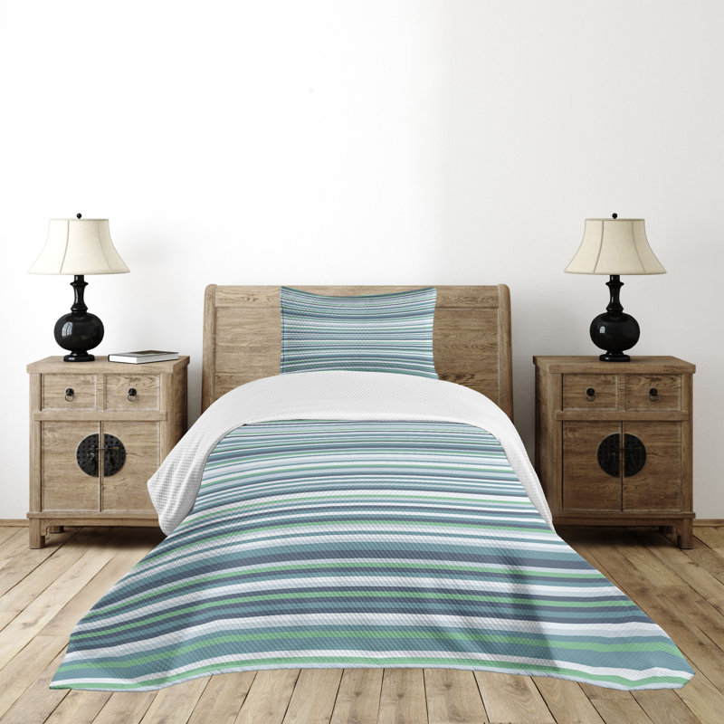 Ambesonne Striped Bedspread Abstract Narrow