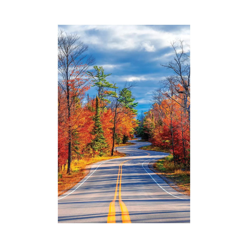 Curve Road by Nejdet Duzen - Wrapped Canvas Print, 20.32 cm H x 30.48 cm W
